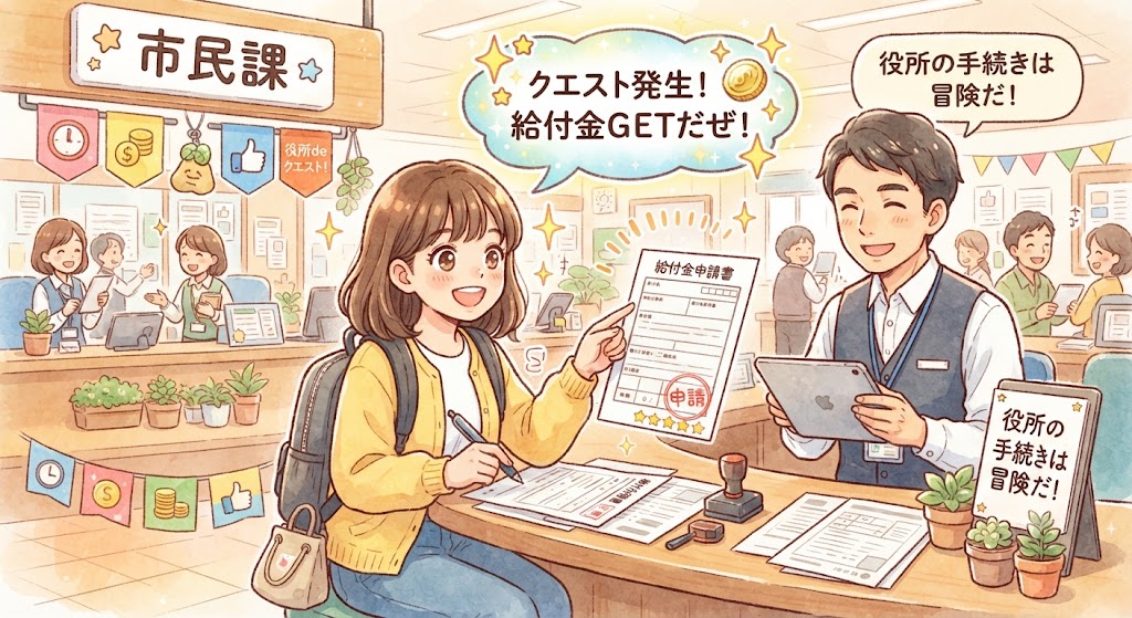 役所で申請