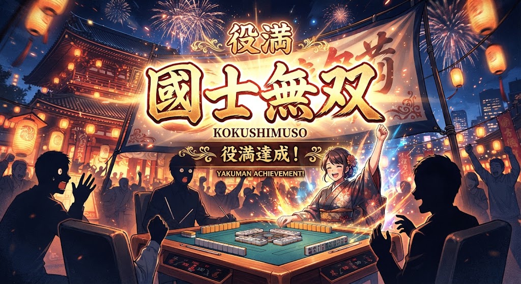 国士無双をあがったイメージのイラスト