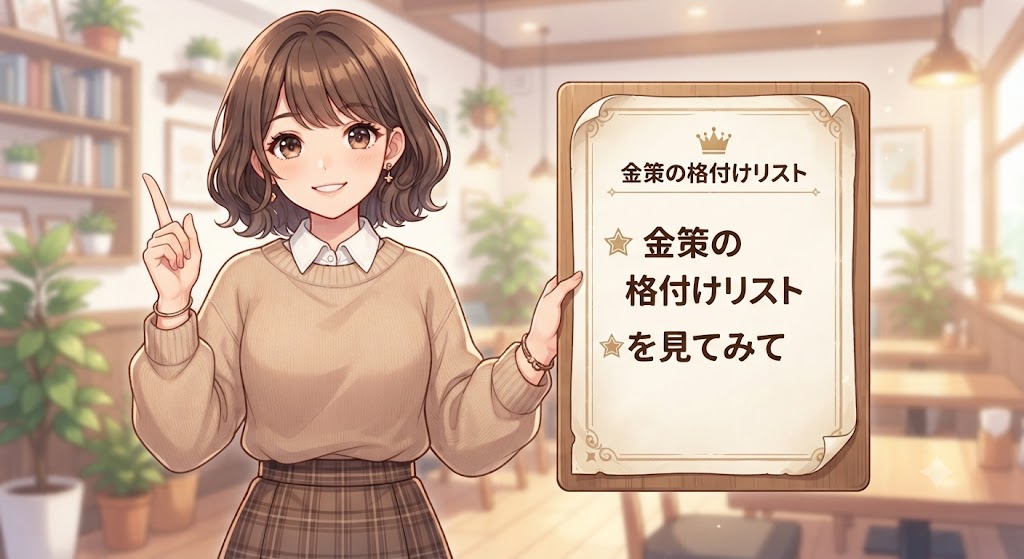 人差し指を立てた女性