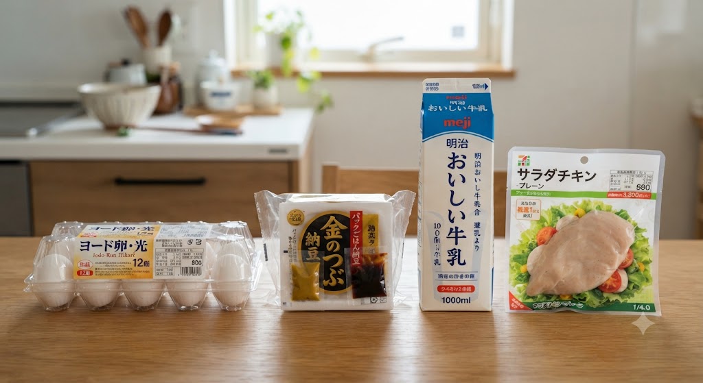 コンビニやスーパーで買える基本の神食材のイメージ写真