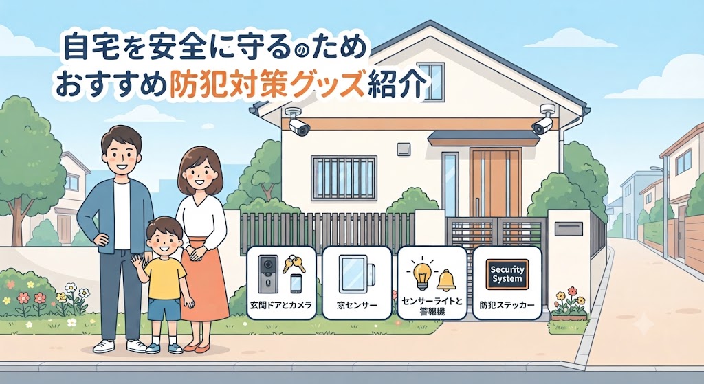 自宅を安全に守るためのおすすめ防犯対策グッズ紹介